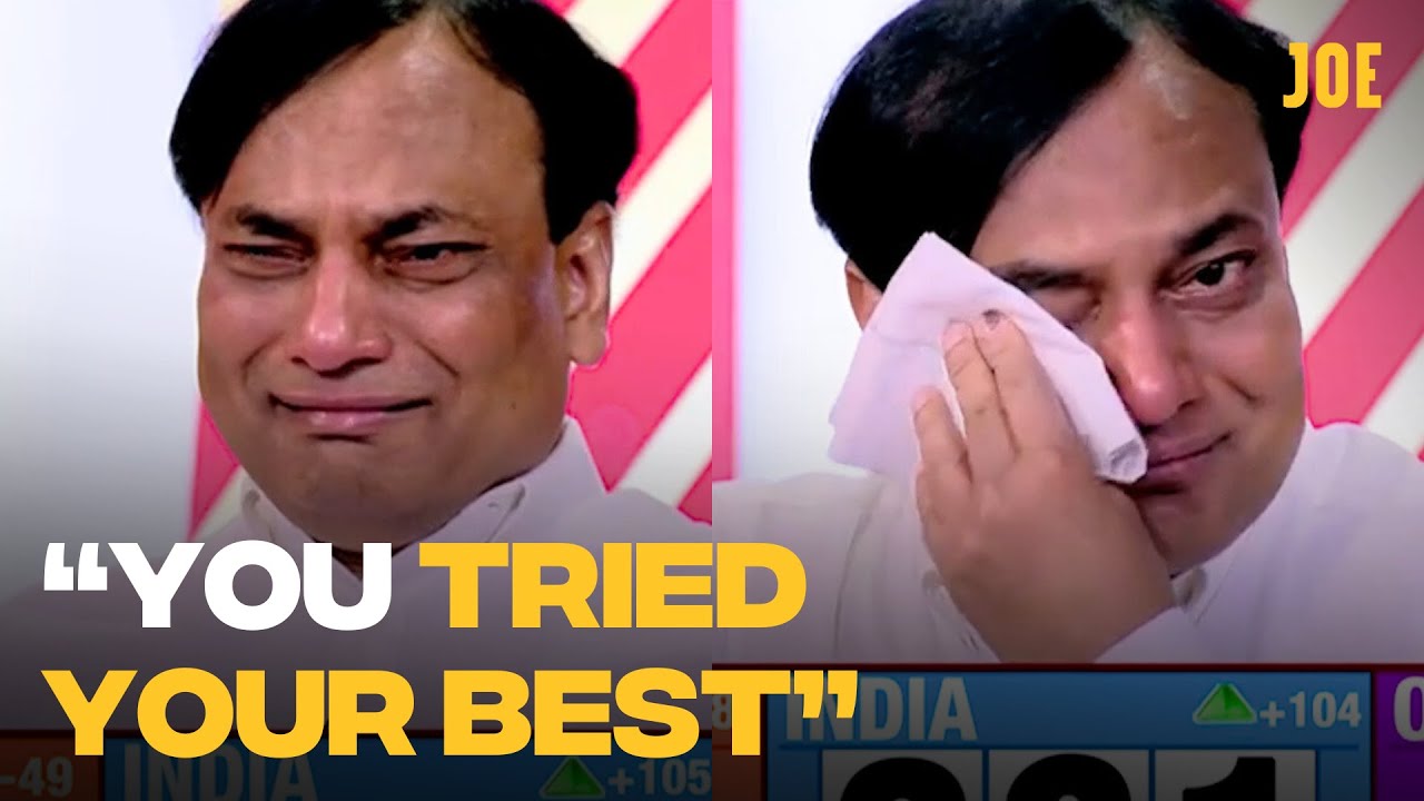 Indian Election: Pollster cries on TV after getting predictions wrong