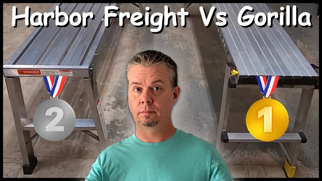 Harbor Freight vs. Gorilla Ladders Work Platform comparison by a guy who owns both
