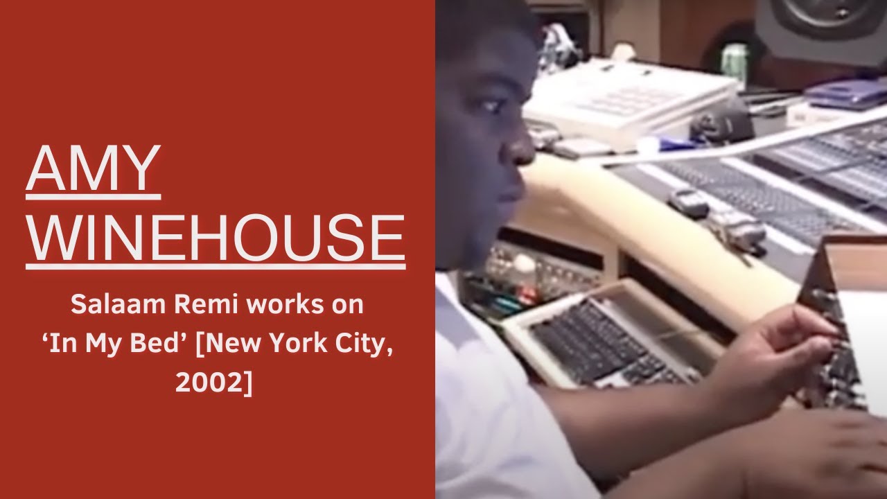 Salaam Remi works on Amy Winehouse&rsquo;s &lsquo;In My Bed&rsquo;  [New York City, 2002]