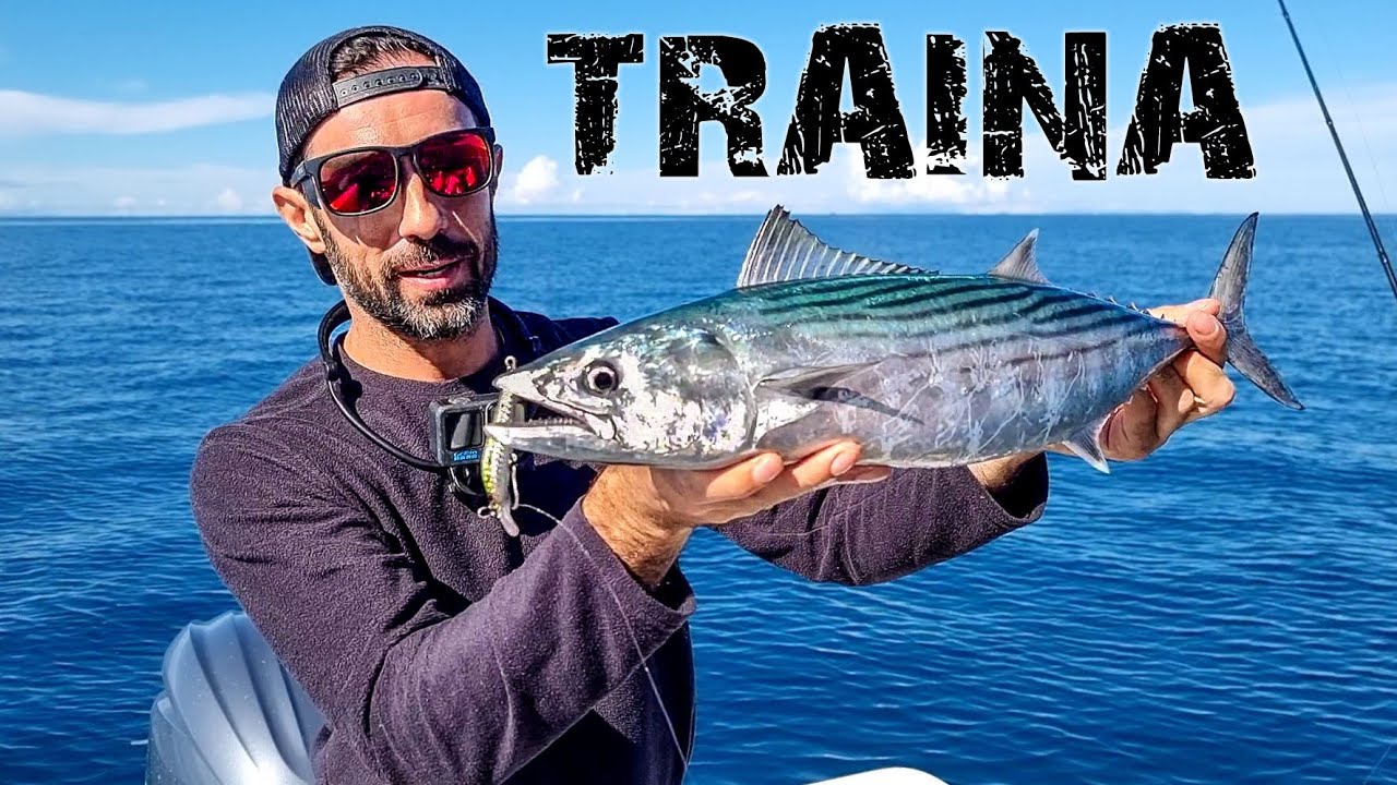 Pesca a TRAINA ai tunnidi in una bellissima giornata di mare CALMO