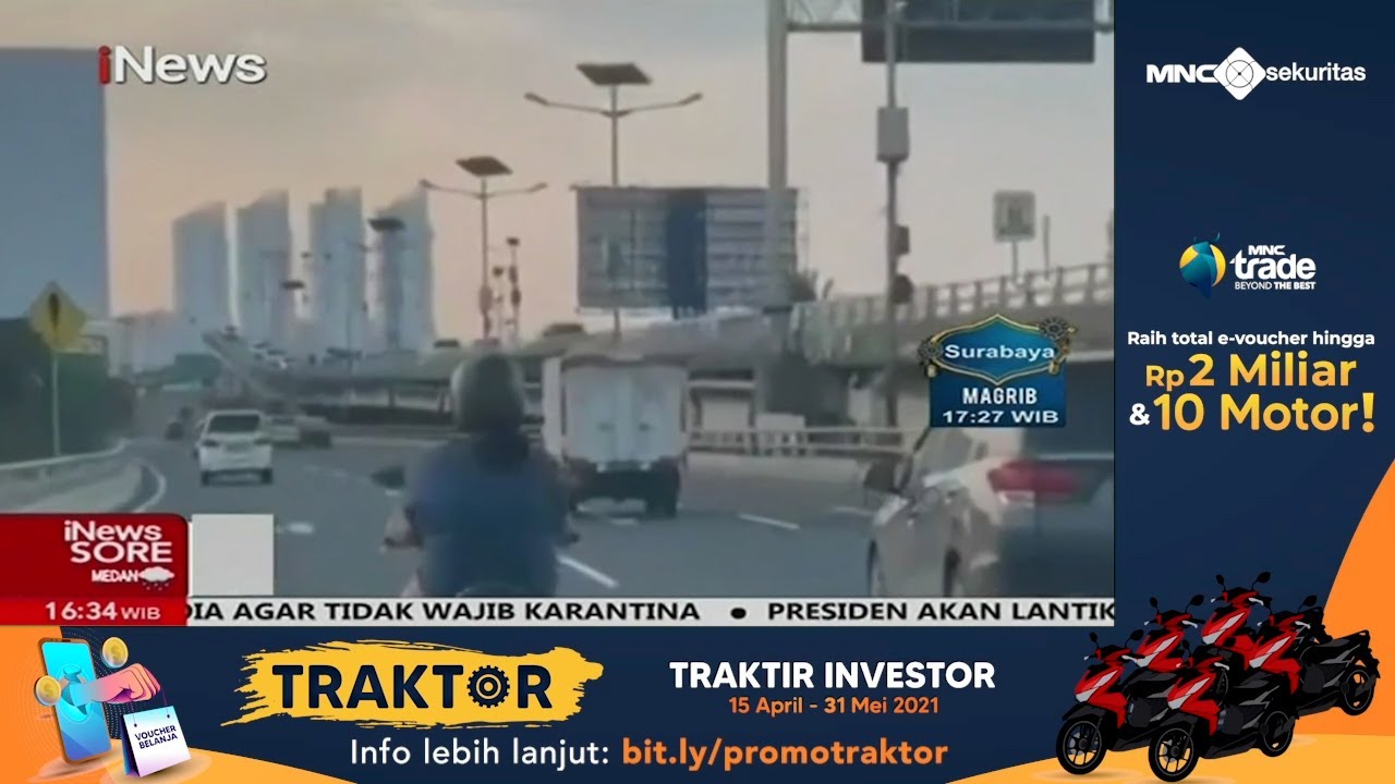 Usai Viral, Emak-Emak Pengendara Motor  Nekat Masuk Tol Angke Menyerahkan Diri - iNews Sore 27/04