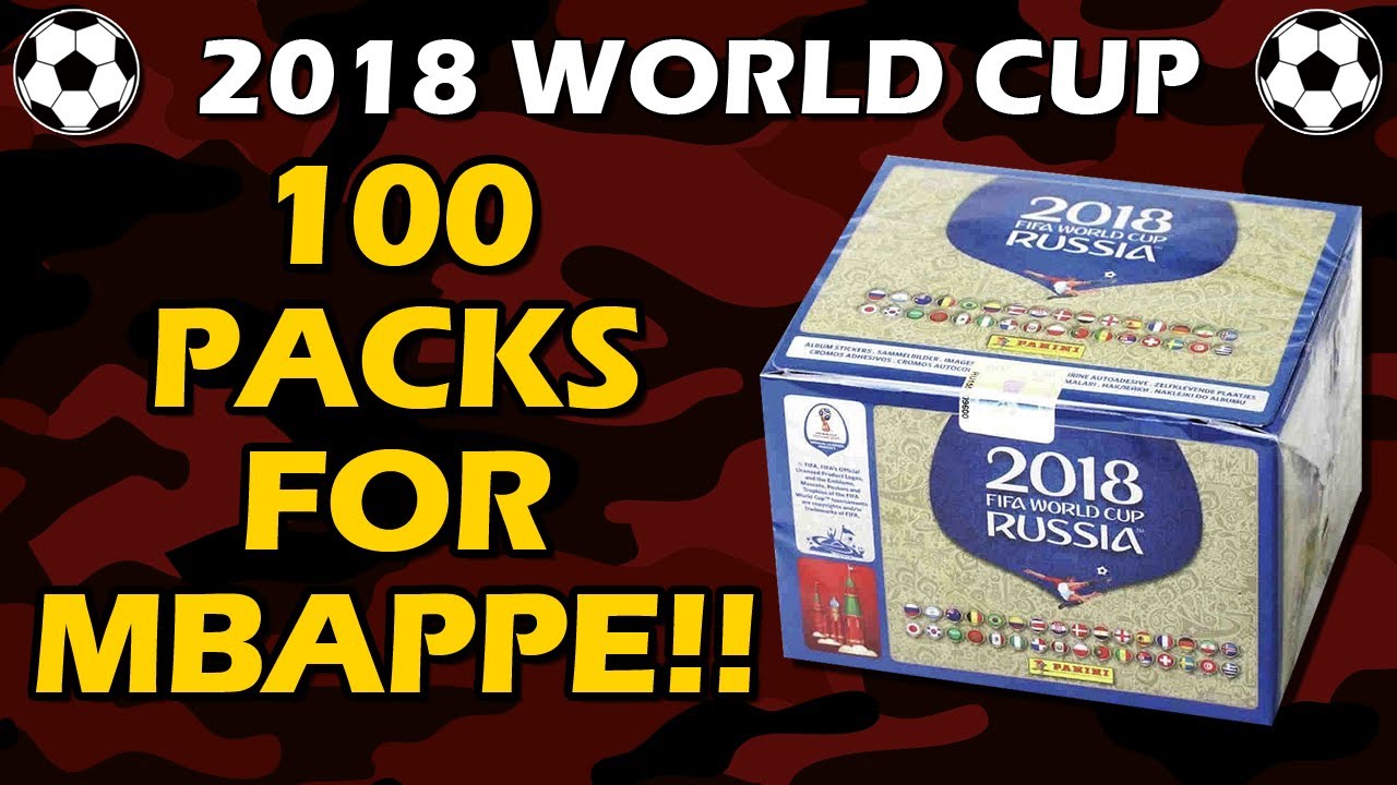 100 PACKS!! 2018 Panini FIFA World Cup Sticker Black Back Italy Box Soccer