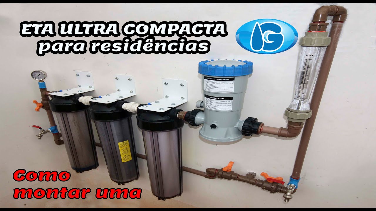 Estação de Tratamento de Água Ultra Compacta para residências - Como montar uma!