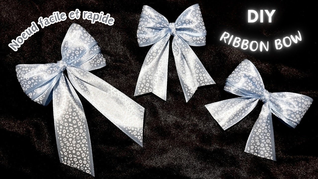 Comment faire un noeud avec un ruban 🎀