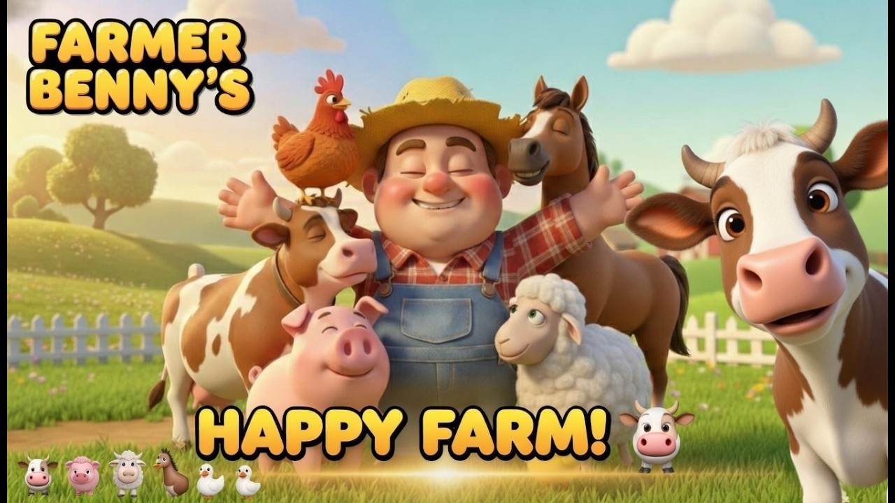 Old MacDonald Had A Farm | Heartwarming 3D Nursery Rhymes | Lush Green farm Edition