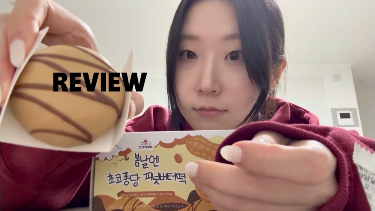 봄날엔 초코퐁당 피넛버터떡 현실 리뷰