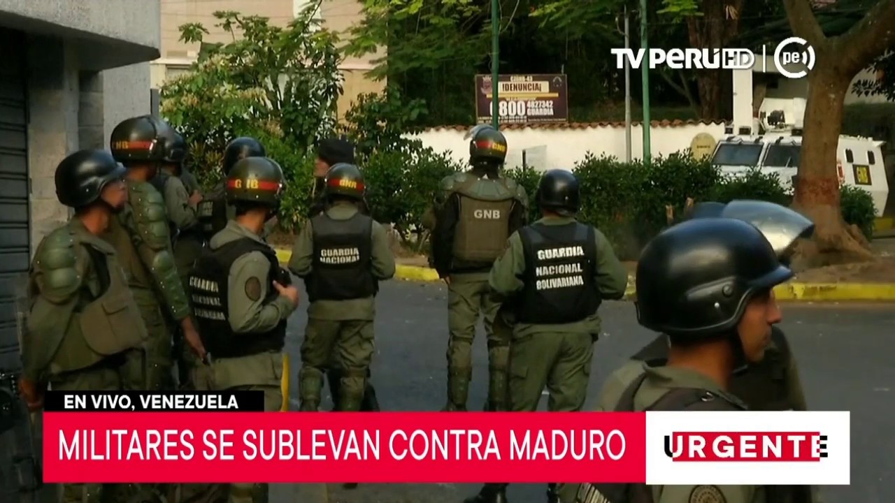 Venezuela: militares se sublevan contra presidente Nicolás Maduro