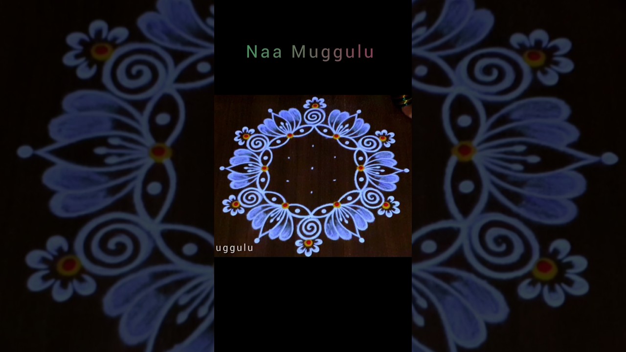 Beautiful rangoli designs 🪷 Simple festival muggulu 5&times;3 dots  #naamuggulu #sankranthimuggulu