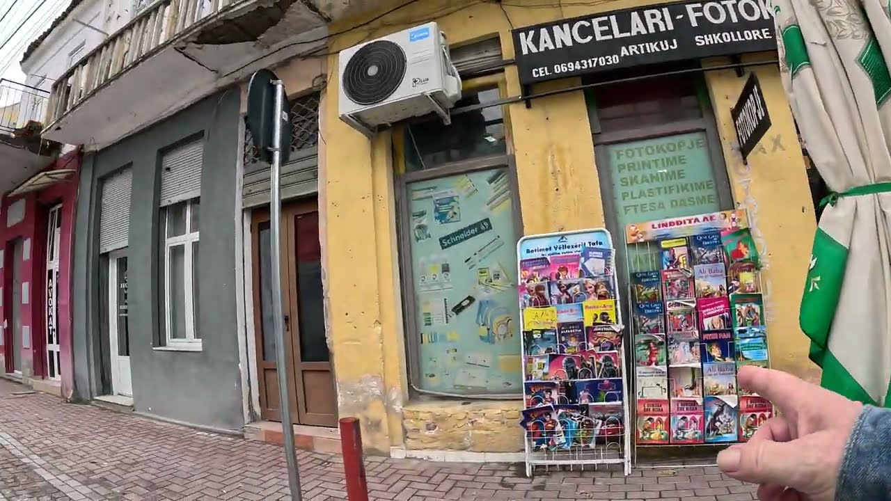Pogradec Albania. The old part of the city