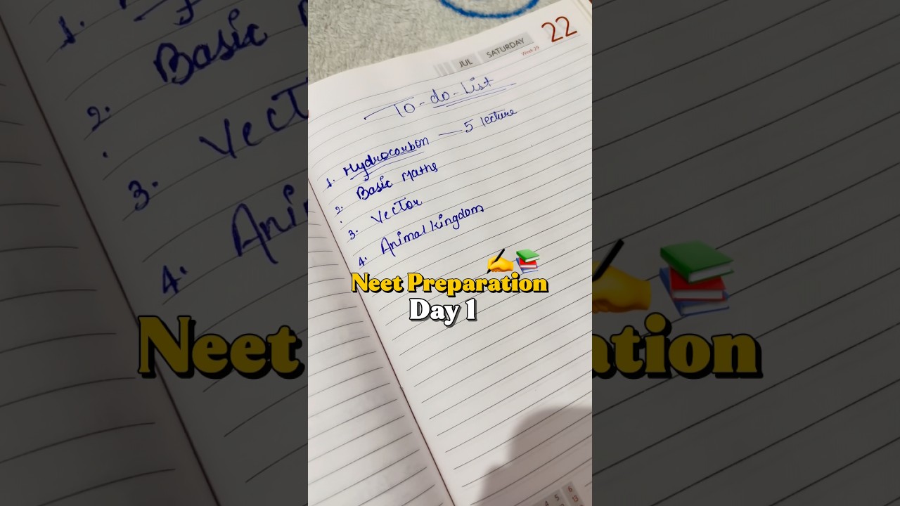 Day 1 ✍️ Neet 2027 Preparation || Practice + Revision 📚 #neet #neet2027 #viral #shorts #ncertpunch