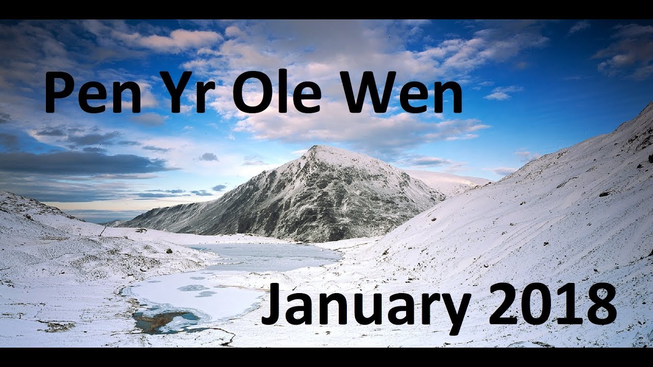 Pen Yr Ole Wen in the Snow - January 2018