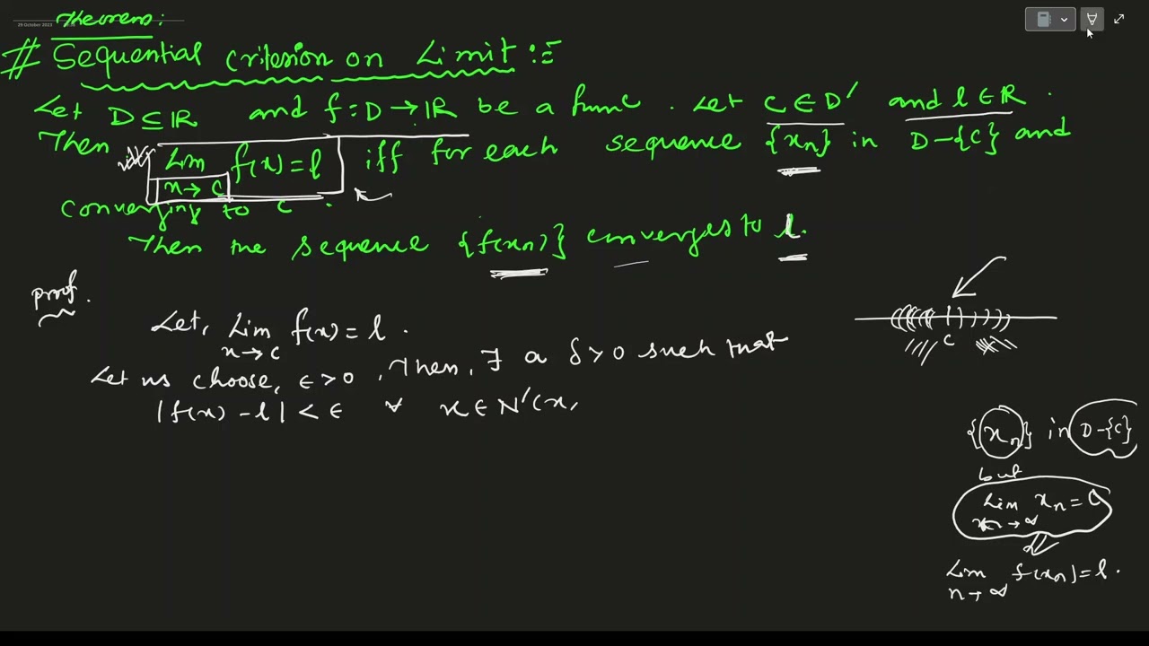 Lecture -2(free) // Real analysis//Sequential Criterion  on Limit and  Some intersting problem.