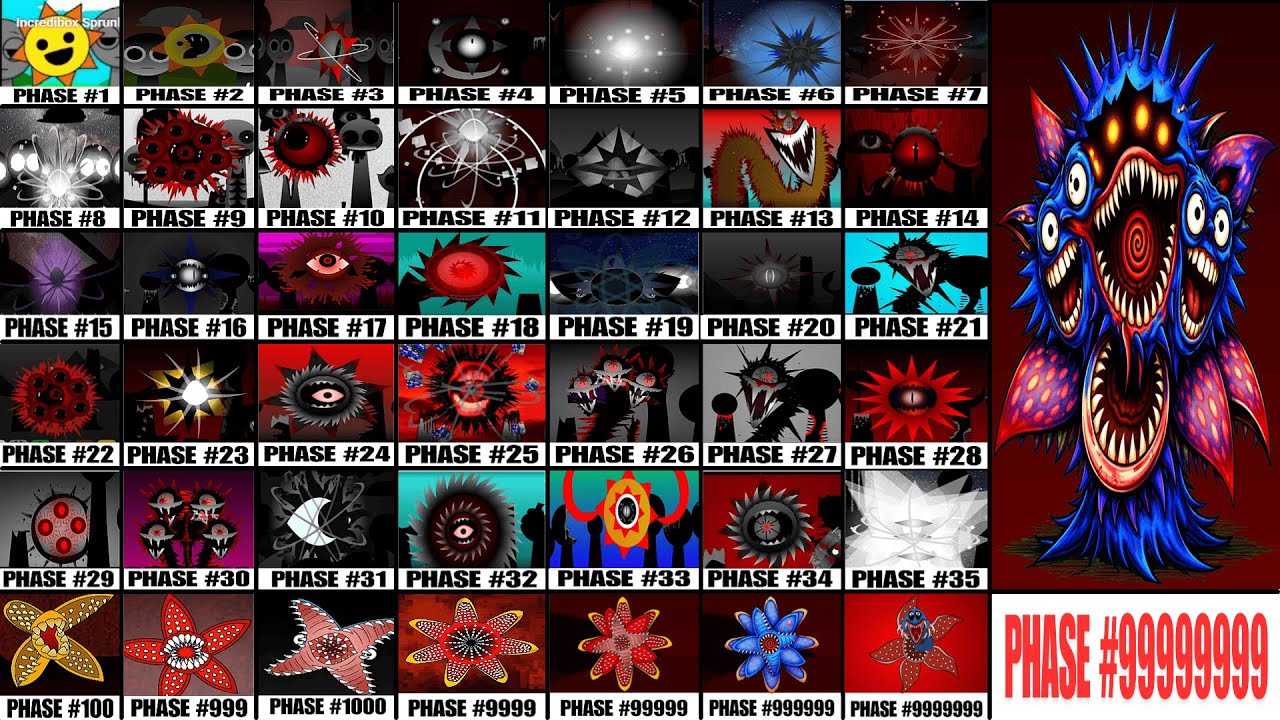 🔥 Incredibox Sprunki Mix &ndash; Phase 1000&ndash;99999 vs Mr Sun (1&ndash;99999) vs Phase HUNGRY WORM