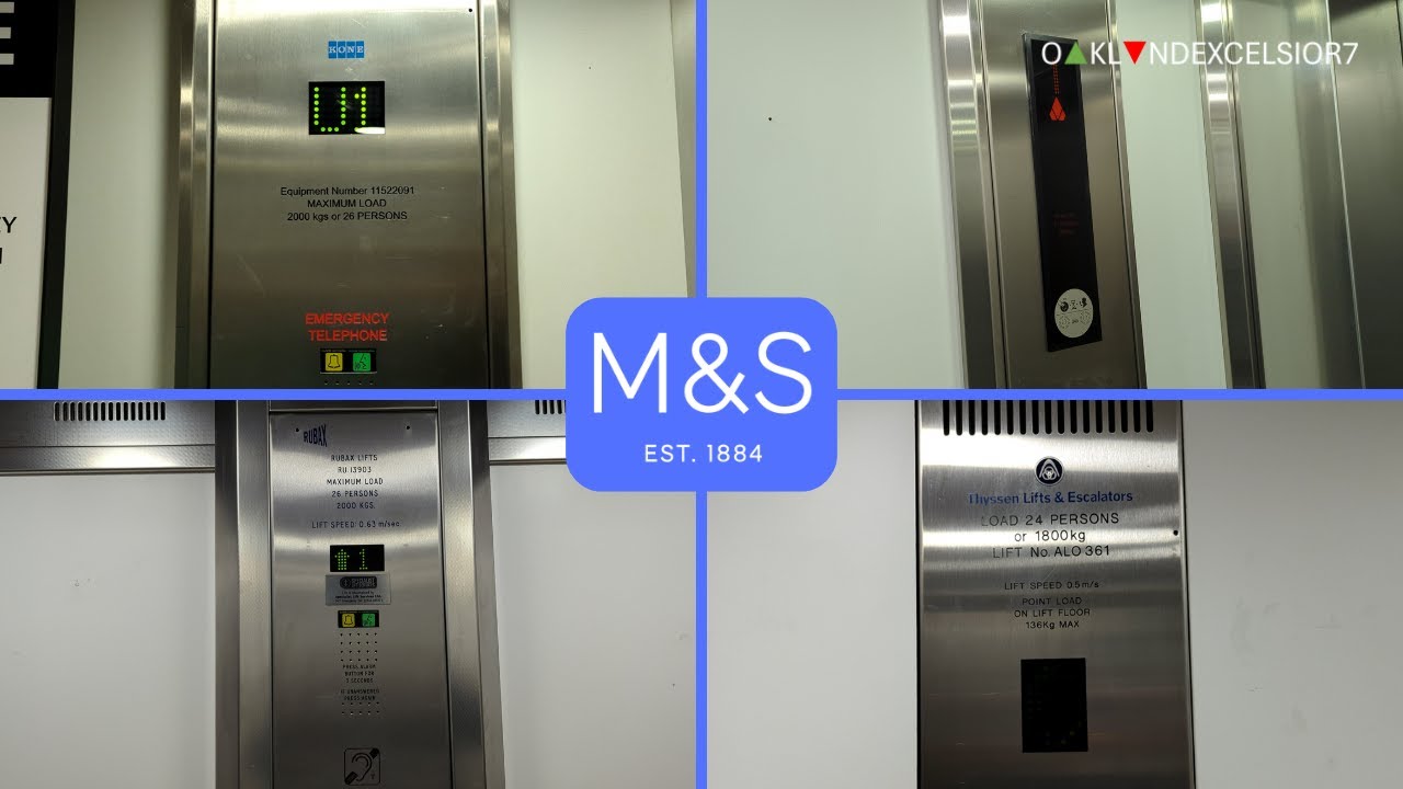 All 4 Unusual Lifts at M&S in Kingston upon Thames