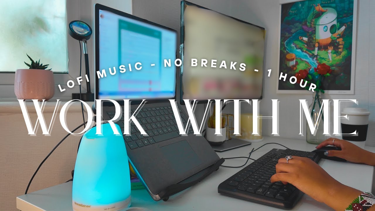 1-HOUR WORK & STUDY WITH ME 🍂/ calm lofi  / no breaks / deep focus session