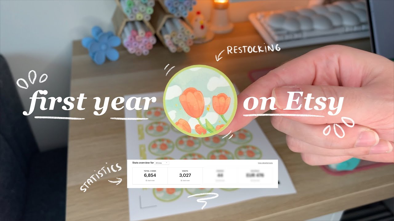 My first year on Etsy ✨ statistics, tips & tricks