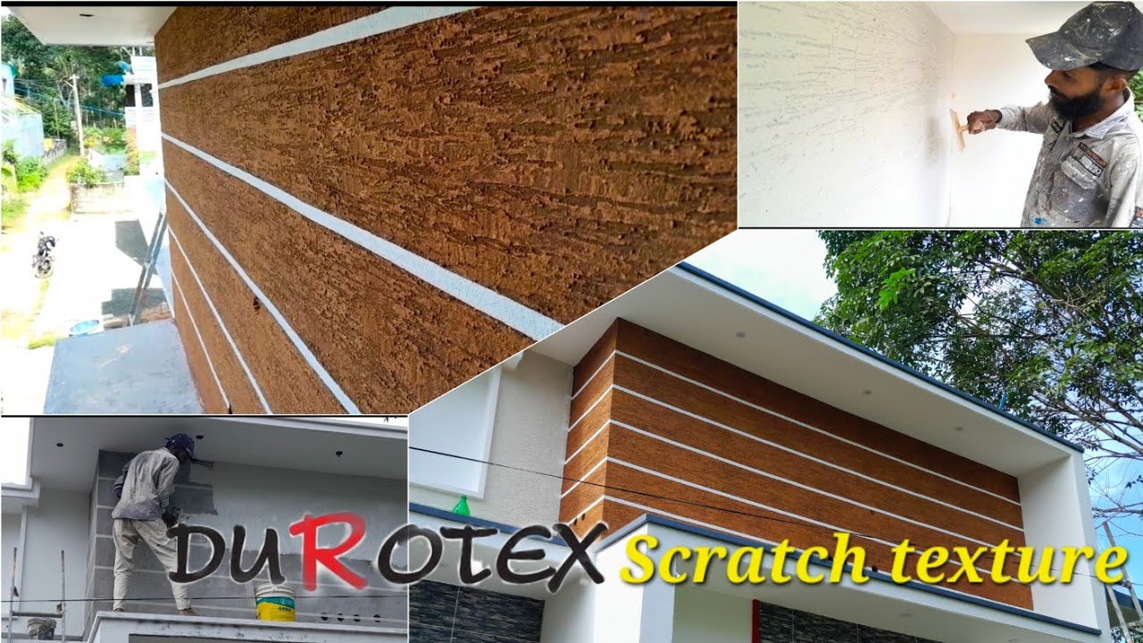 DuRotex scratch texture🎨gold and copper||texture design Kerala THIRUVANANTHAPURAM||Rakesh p