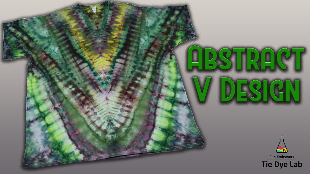 How To Tie Dye: An Abstract V Design