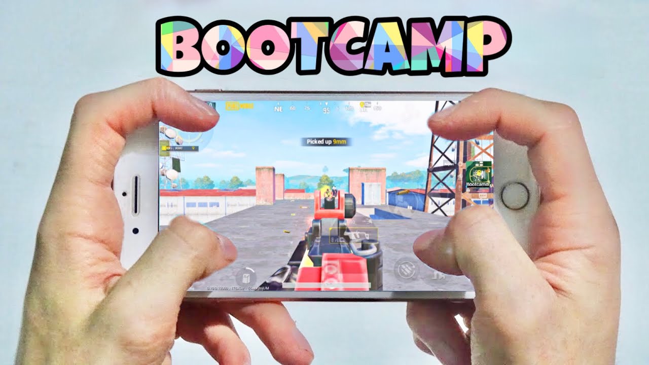 iphone 8 Plus PUBG Munno | HANDCAM | 4 Finger + Full Gyro!! |
