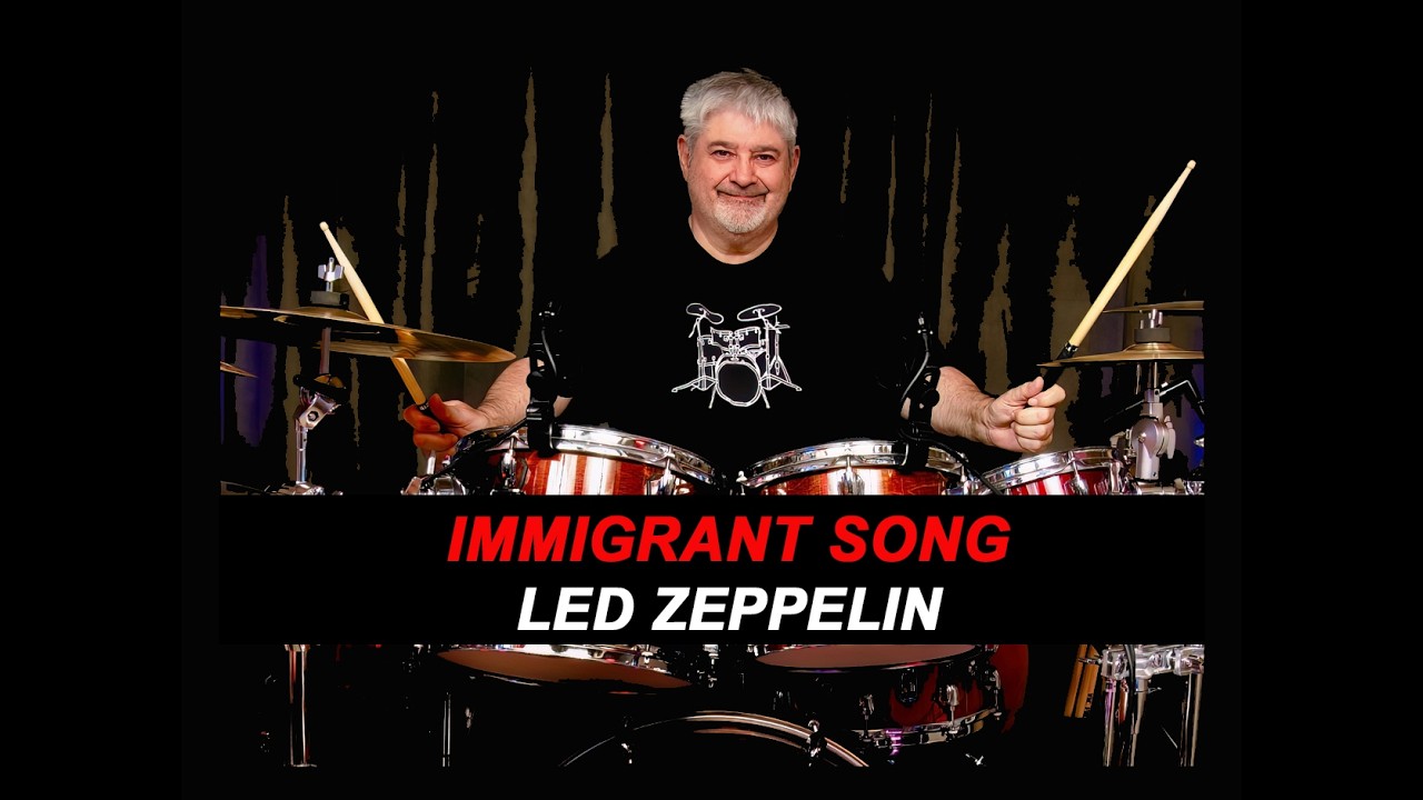 LED ZEPPELIN - IMMIGRANT SONG - 1970 - ROCK - DRUM COVER 