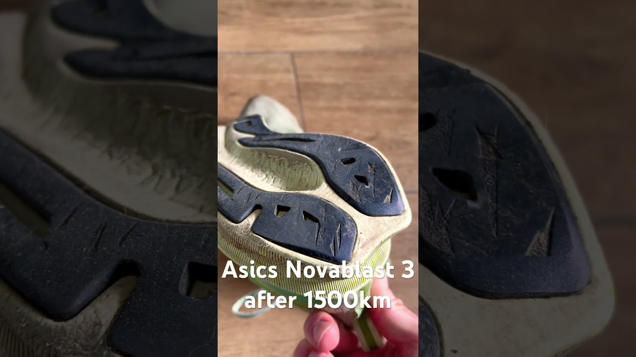 Asics Novablast 3 after 1500km #asics #novablast