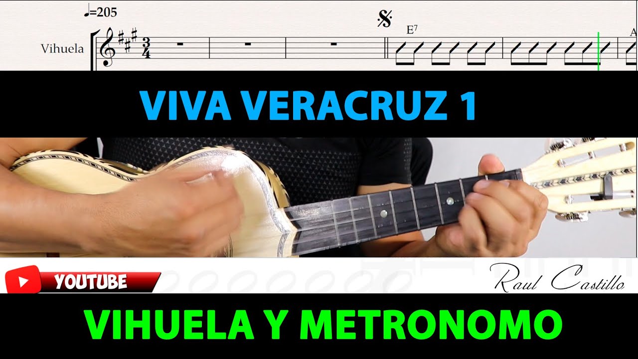 VIVA VERACRUZ 1 VIHUELA Y  METRONOMO