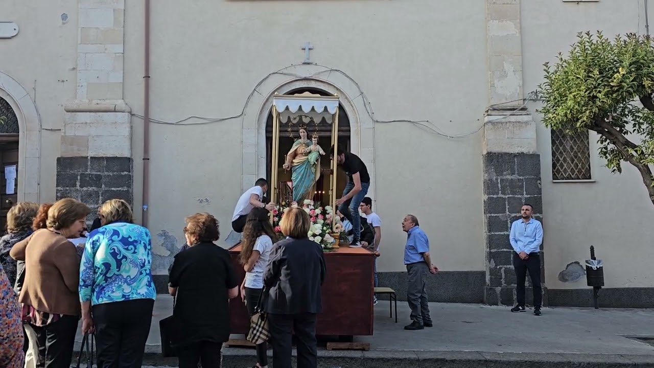 Aci S. Antonio 24 Maggio 2024 Uscita Madonna Ausiliatrice e Fuochi Artificiali Ditta MILLENNIUM 4K