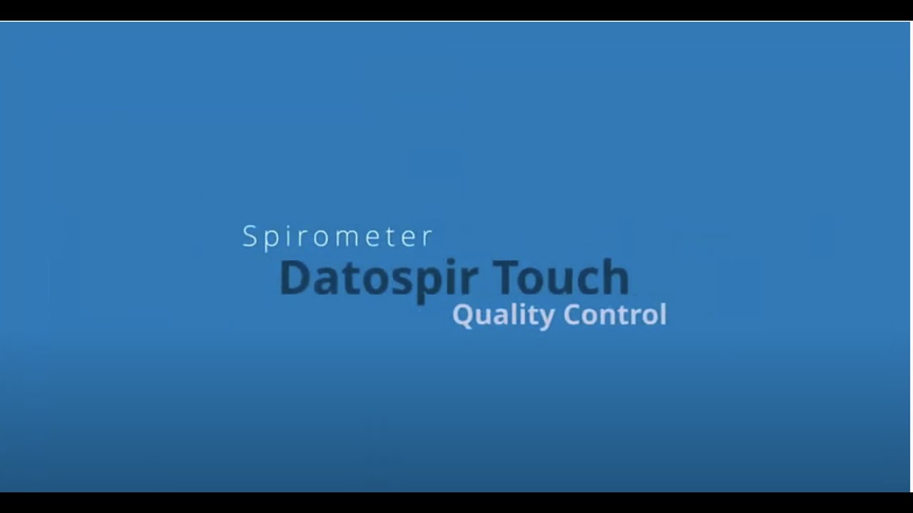Spirometer Sibelmed DATOSPIR TOUCH - Calibration