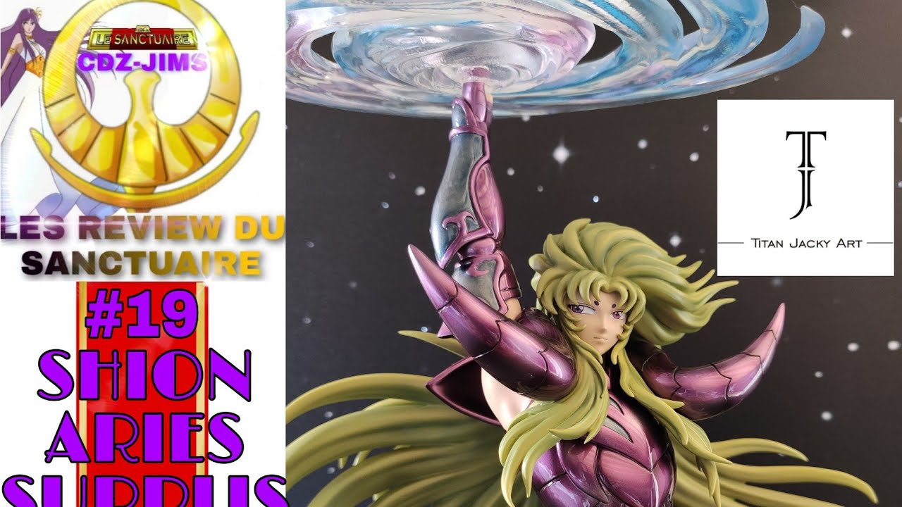 #19 les review du sanctuaire - saint seiya - titan Jacky art - shion aries surplis résine