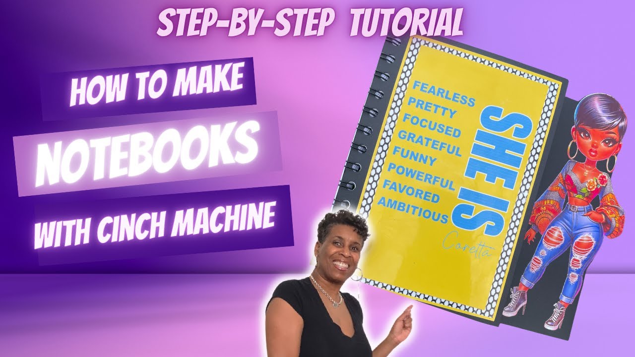 HOW TO MAKE NOTEBOOKS WITH CINCH MACHINE | WE R MEMORY KEEPERS CINCH BINDING MACHINE