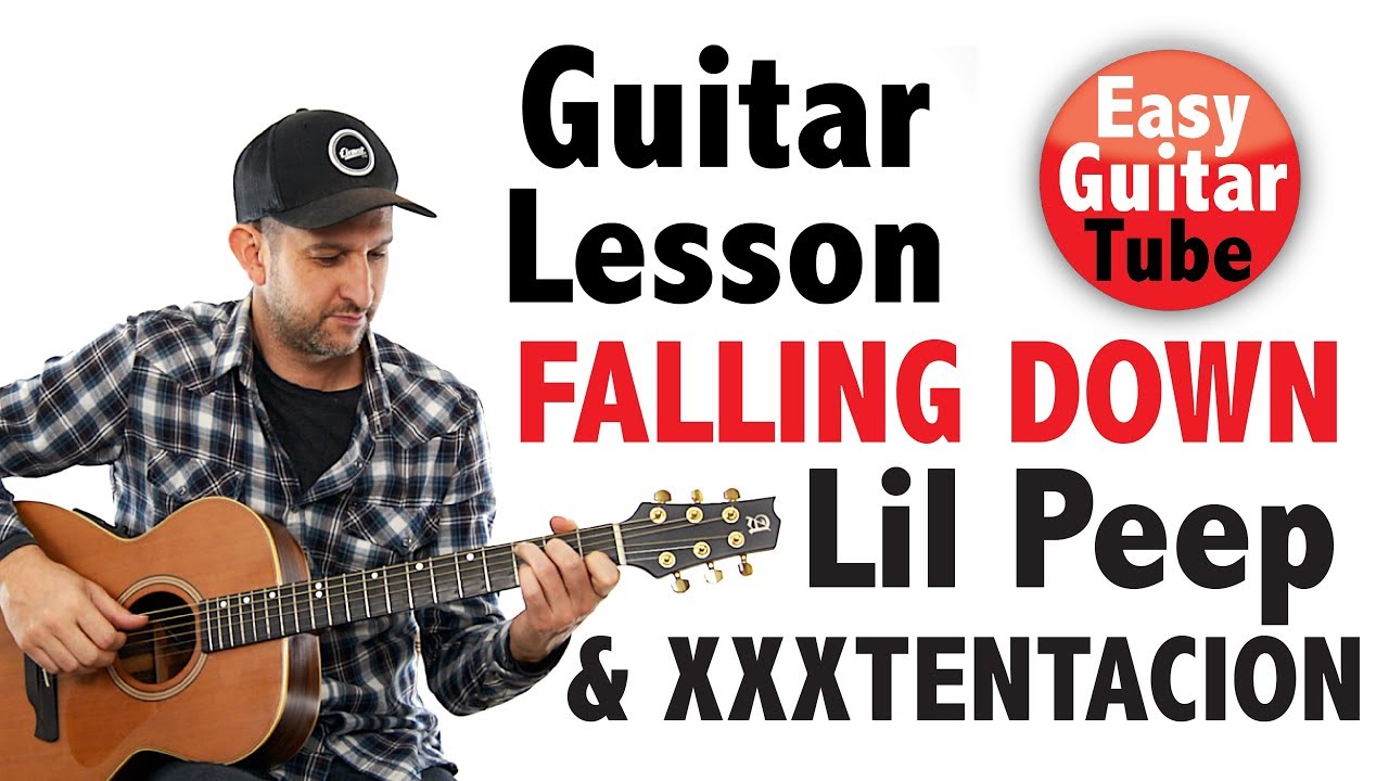 Lil Peep & XXXTENTACION - Falling Down // Easy Guitar Lesson for Beginners (how to play, tutorial)