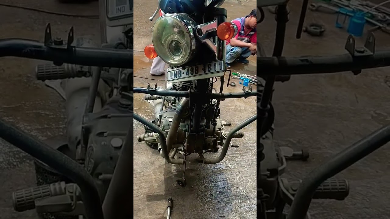 servicing Thunderbird 350 #automobile #bullet