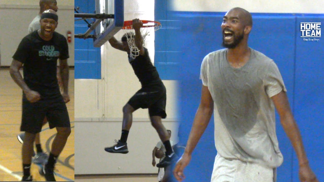 Pascal Siakam, Bobby Brown, Jaylen Hands, Moses Brown, Corey Brewer at Rico Hines UCLA Run