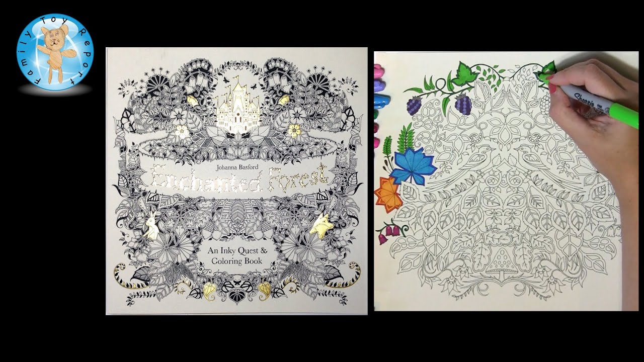 Enchanted Forest by Johanna Basford Adult Coloring Book Birds - Family Toy Report