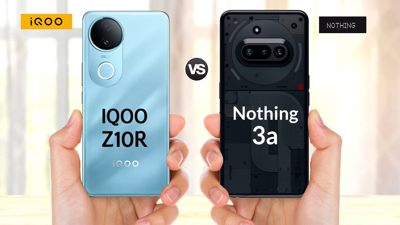 IQOO Z10r vs Nothing Phone 3a || Full Specs Comparison