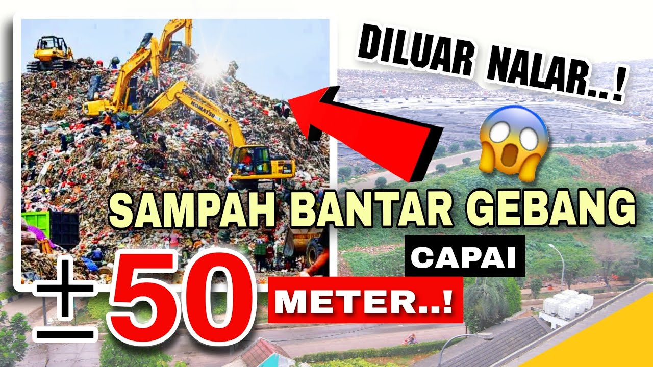 Diluar Nalar Tinggi Sampah Hingga 50 Meter | Terbang Mengelilingi Gunung Sampah di Bantar Gebang