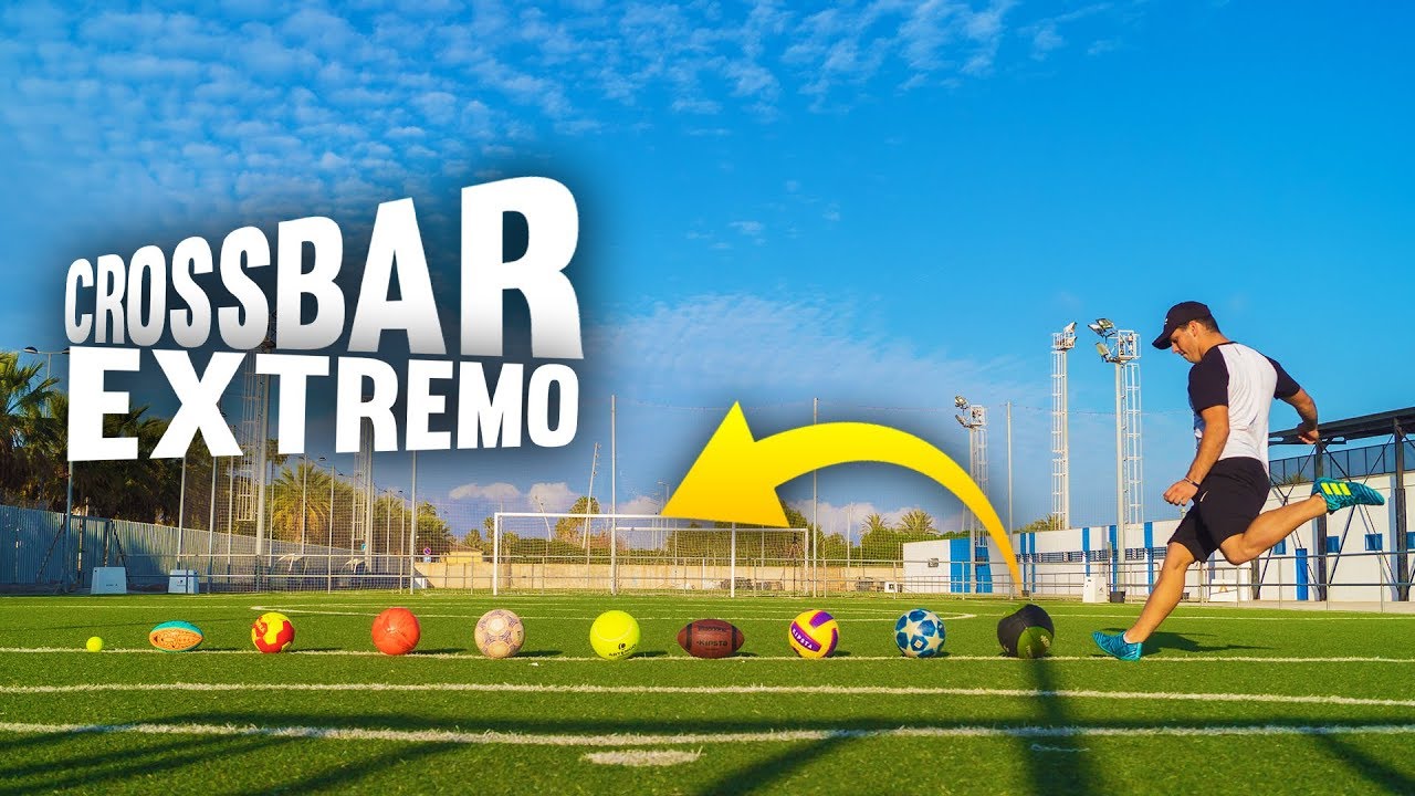 CROSSBAR EXTREMO *10 BALONES DIFERENTES* ¡Retos de Fútbol!