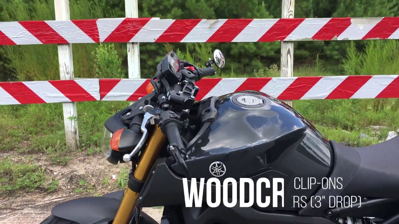 FZ-09 MT-09 Woodcraft Handle Bar Clip-Ons Review