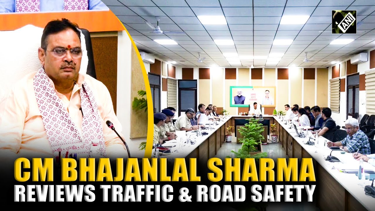Rajasthan CM Bhajanlal Sharma chairs key meeting on traffic and road safety