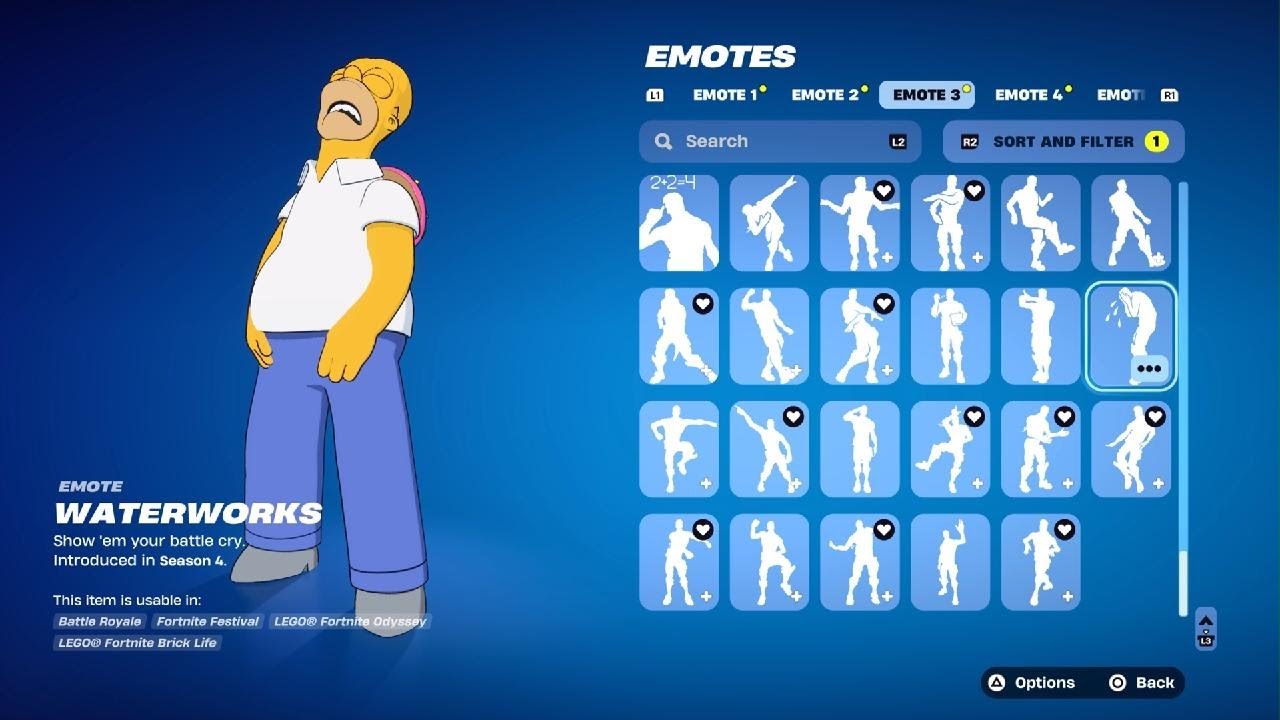 Fortnite Emotes - Homer Simpson