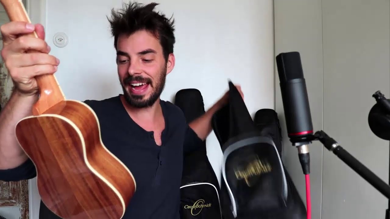 3 Ukuleles, 3 Sizes ! Oscar Schmidt Concert, Tenor + Baritone