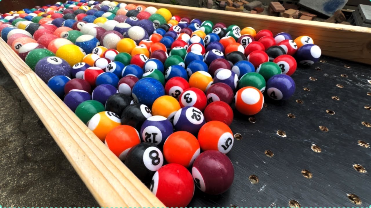 300 mini billiard balls ☆ Dam opening style artistic video