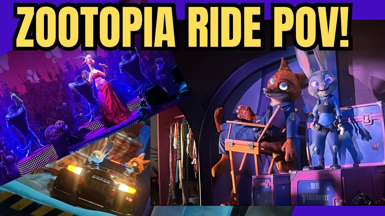 Zootopia hot pursuit ride Disney Shanghai 