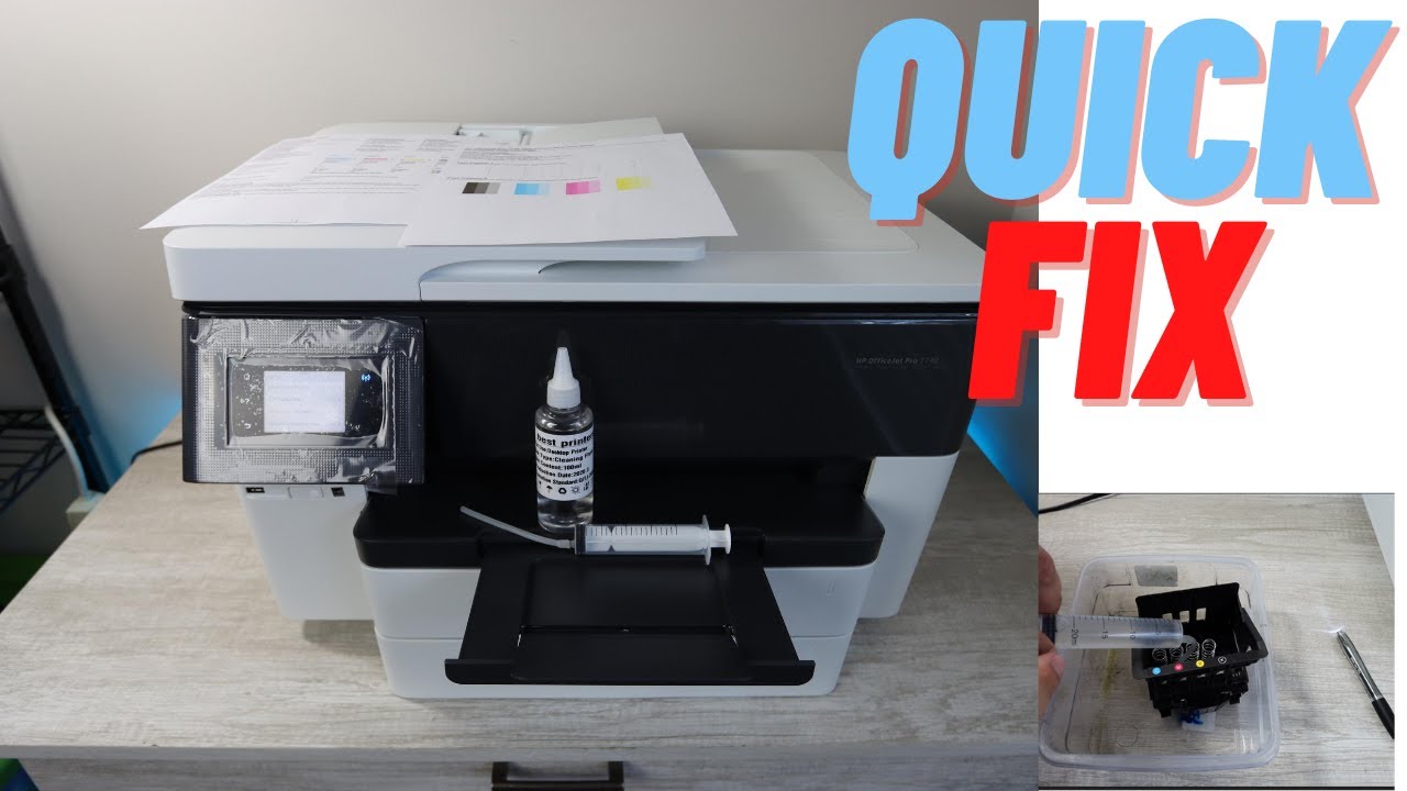 How To Clean Printhead - HP Officejet 7740 pro