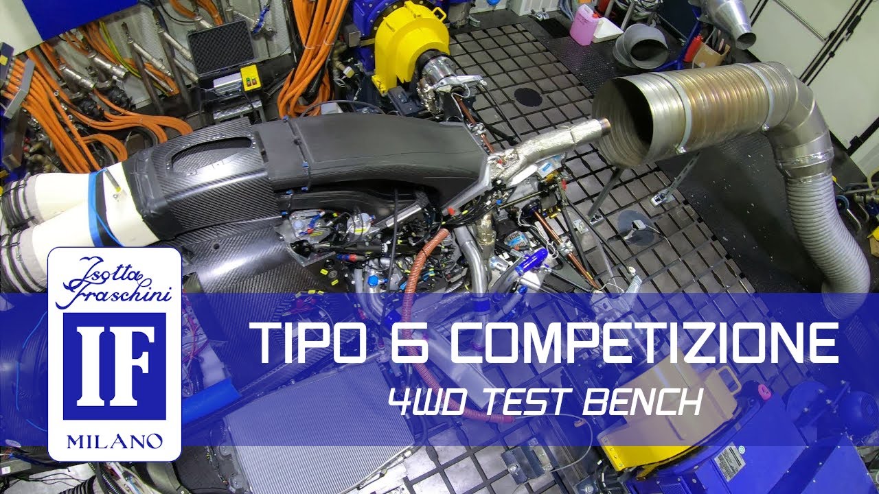 Tipo 6 LMH Competizione on the 4wd Test Bench