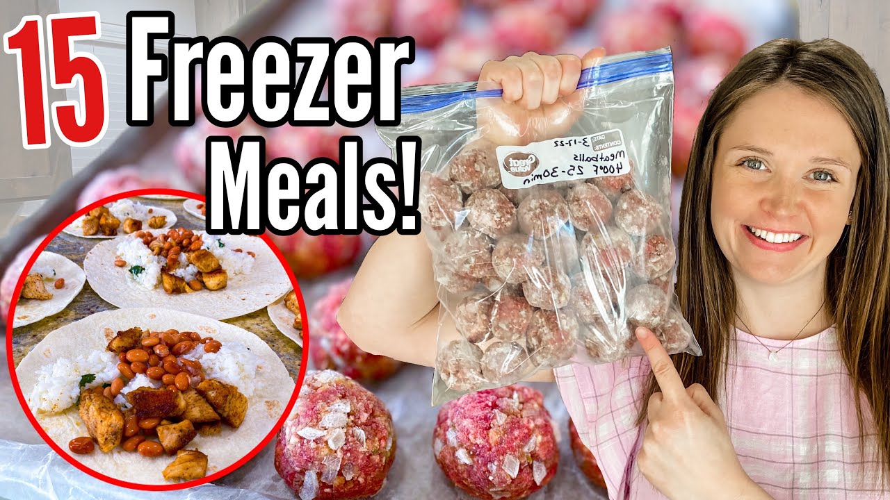 15 EASY FREEZER MEALS | Quick & TASTY Meal Prep Recipe Ideas! | Julia Pacheco