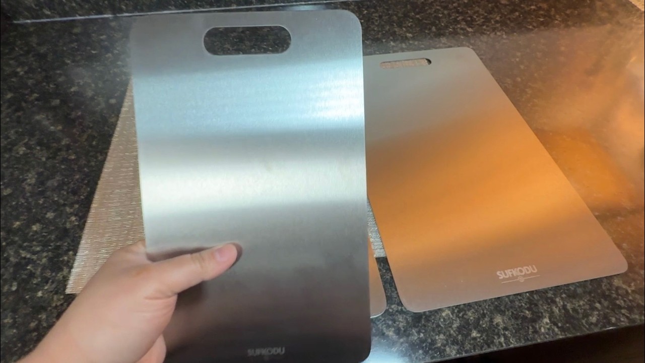 See This Up Close Before Ordering- Titanium Cutting Board