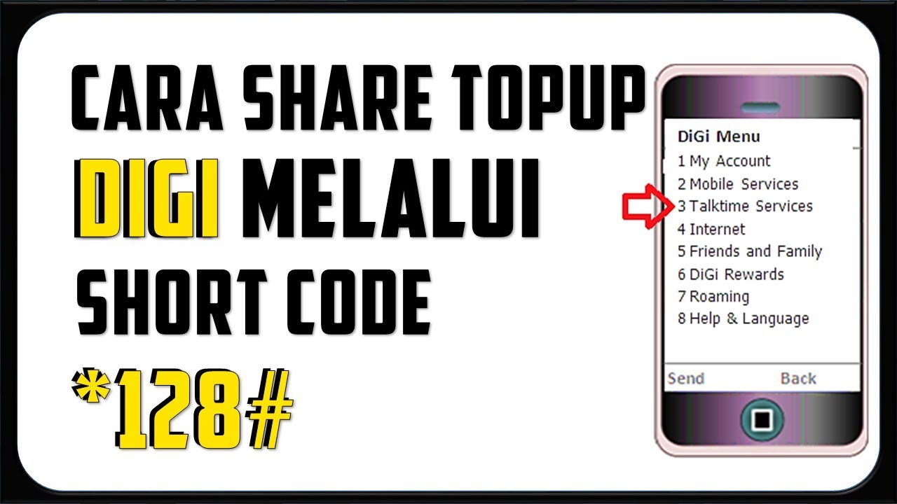 Cara Share Topup Digi | Talktime Transfer *128#