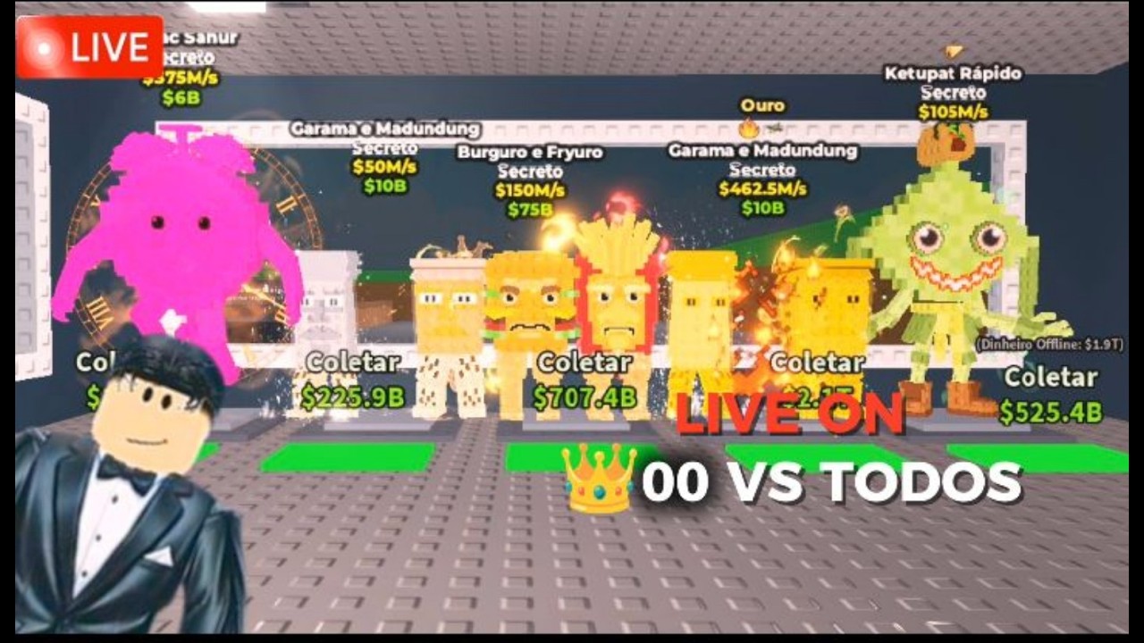 🔴 AO VIVO | PVP ROUBE UM BRAINROT 👑 00 VS TODOS