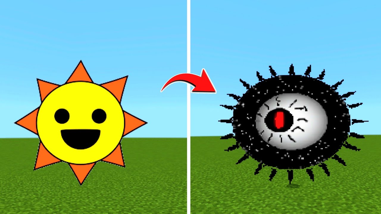 MCPE: Incredibox Sprunki Mr Sun All Phase In Minecraft PE